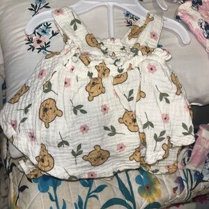 Disney White and Yellow Kids Matching Set